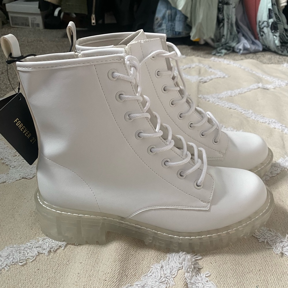 Never worn/ brand new White boots